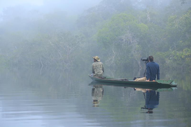 Jake Bryant, Director of Photography, on another early morning mission filming wildlife - from Garden of Evil - photo © Mediawave