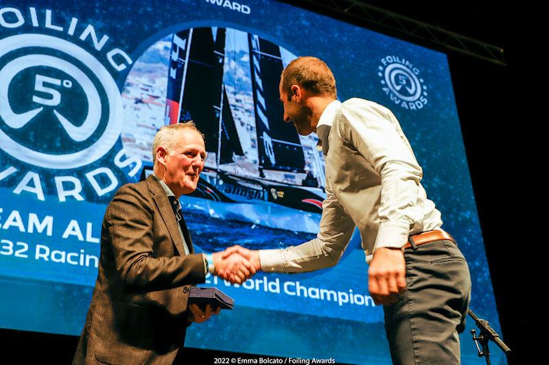 5th Foiling Awards - Sailing Team Winner Alinghi CEO World Sailing David Graham with Arnaud Psarofaghis, Alinghi Red Bull Racing skipper photo copyright Emma Bolcato taken at 