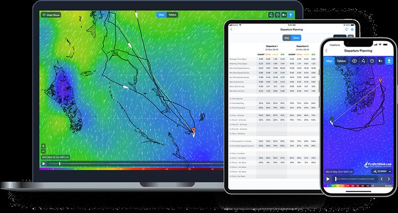 PredictWind departure planning photo copyright PredictWind taken at 