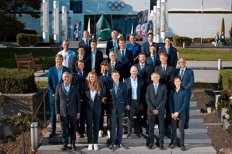 Sailing Legends inaugurate the SSL Gold Cup 2022 at Olympic Museum photo copyright Felix Diemer taken at 