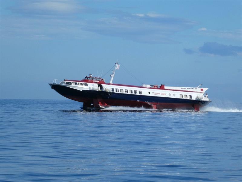 Albania - Greek Hydrofoil Fast Ferry photo copyright SV Red Roo taken at 