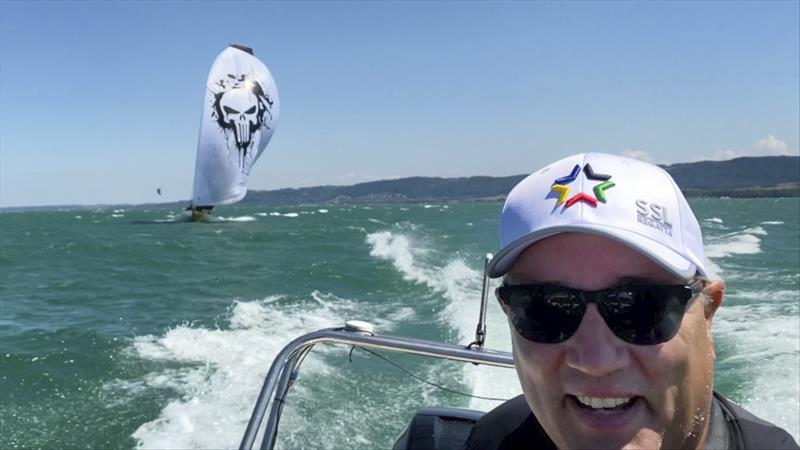 A good days work with Team Australia in the SSL Gold Cup has Ben Durham smiling photo copyright John Curnow taken at Cercle de la Voile de Grandson