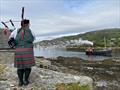 Scottish Series 2023 Piper of the Loch Fyne Pipe Band © Clyde Cruising Club