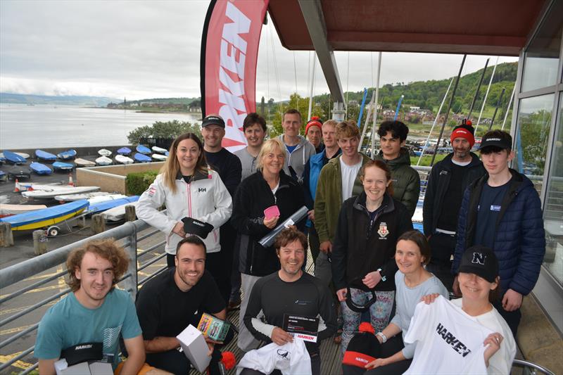 Prize winners in the Harken One Design Regatta at Largs Sailing Club - photo © Colin MacDonald