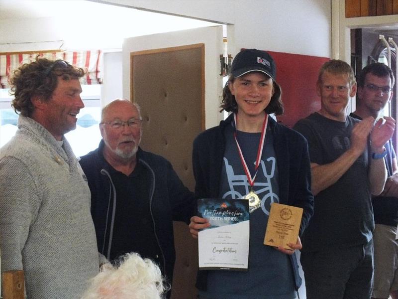 P&B Northamptonshire Youth Series Round 3 - Winner, Peter Astley photo copyright Wilf Kunze taken at Middle Nene Sailing Club