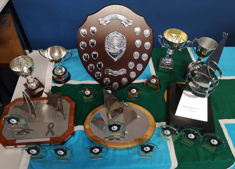 Derbyshire Youth Sailing trophies photo copyright Joanne Hill taken at Derbyshire Youth Sailing