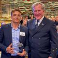 Young Voyager Award recipient Max Campbell with CCA Commodore Jay Gowell © Dan Nerney
