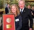 Kirsten Neuschäfer receives the 2023 Blue Water Medal from CCA Commodore Jay Gowell © Dan Nerney