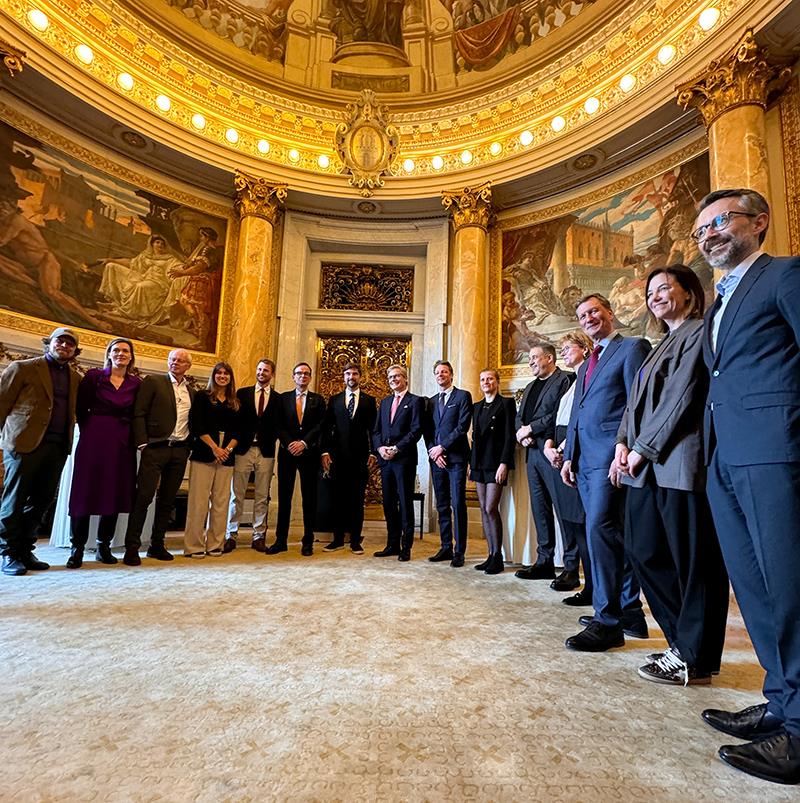 The ceremony took place in Hamburg City Hall's Turmsaal with team members, partners and friends present photo copyright Marie Lefloch / Team Malizia taken at 