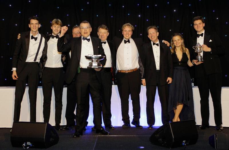 Winning the Trenchemer Cup for 1st Place in IRC 1, and Peter Harrison Youth Trophy for yachts racing under IRC with a minimum of 33% of the crew under the age of 25 - Bulldog, Derek Shakespeare photo copyright RORC taken at Royal Ocean Racing Club
