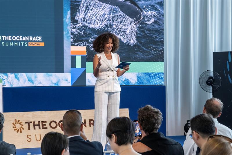 27th June 2023, Sailors Terrace, Ocean Live Park, Genova, Italy. The Ocean Race Summit Genova - photo © Cherie Bridges / The Ocean Race