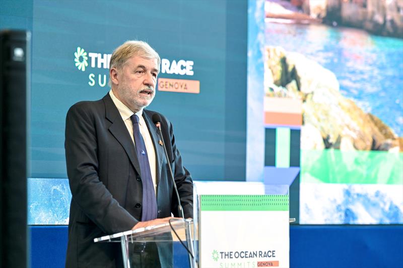 Mayor Marco Bucci - The Ocean Race 2022-23 - 27 June 2023. The Ocean Race Summit in Genova, Italy - photo © Sailing Energy / The Ocean Race