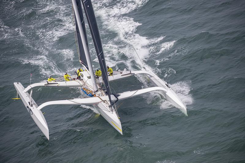 Jason Carroll's MOD70 Argo takes the start of the Newport Bermuda Race - photo © Daniel Forster / PPL