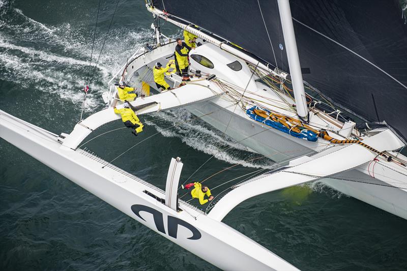 The MOD70 Argo rode starboard tack all the way to Bermuda in the Newport Bermuda Race. Note the mast's angle of attack to the wind photo copyright Daniel Forster / PPL taken at Royal Bermuda Yacht Club and featuring the MOD70 class