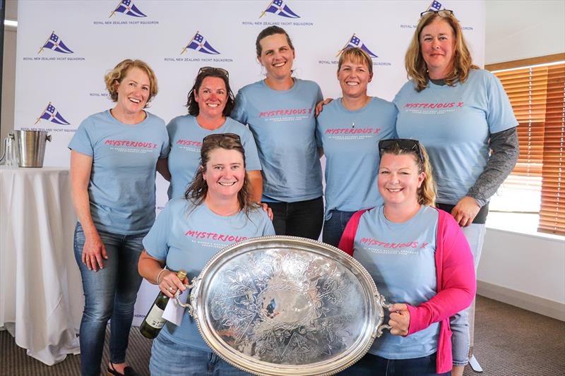 Karleen Dixon and her winning crew photo copyright Andrew Delves taken at Royal New Zealand Yacht Squadron and featuring the MRX class