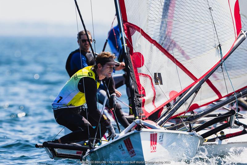 Rick Peacock during the 11th ACO Musto Skiff World Championship at Kiel Week - photo © Bernardí Bibiloni / www.bernardibibiloni.com