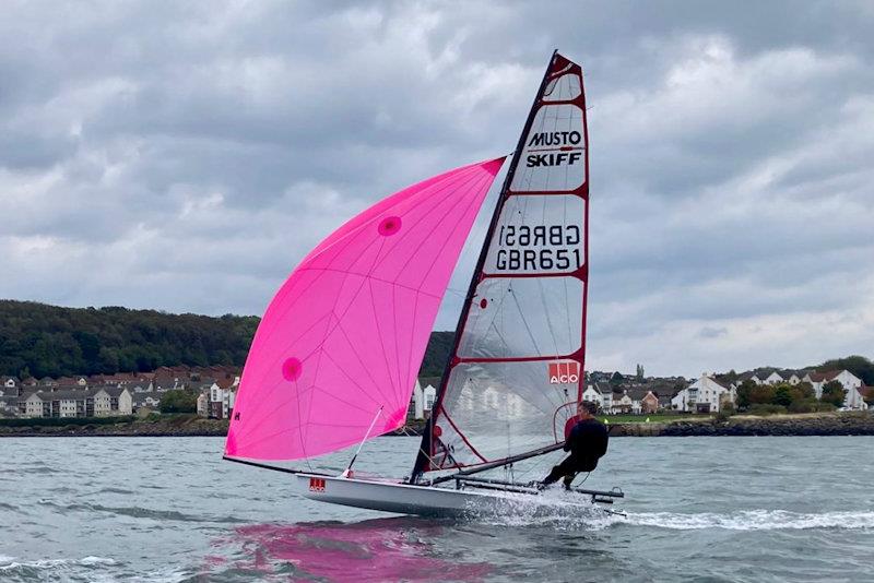 Jamie Hilton - Musto Skiff Scottish Championship at Dalgety Bay - photo © Norman Burns