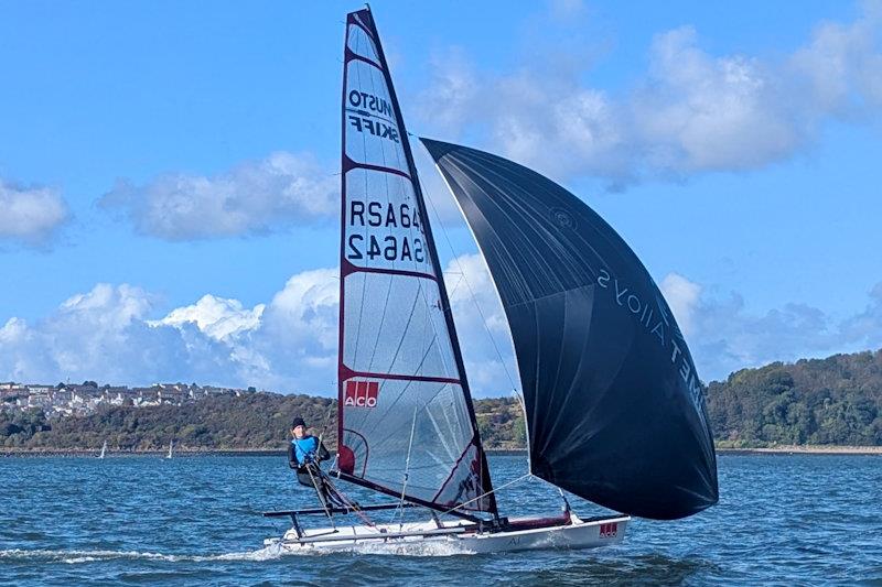 Euan Hurter wins the Musto Skiff Scottish Championship at Dalgety Bay - photo © Ian Renilson