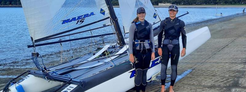 Helena Sanderson and Cam McGlashan have been added to the NZL Sailing Foundation Youth Team photo copyright Yachting NZ taken at Yachting New Zealand and featuring the Nacra 15 class