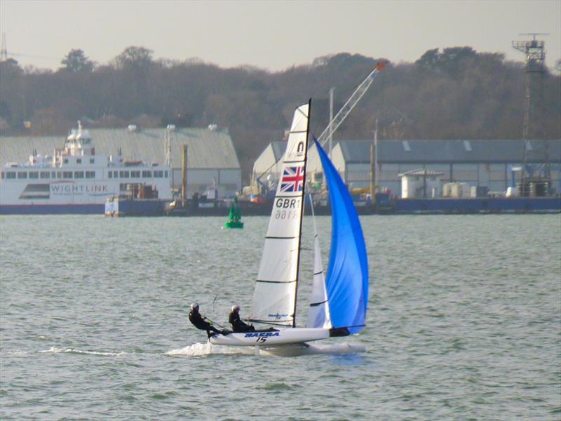 UK Nacra 15 Winter Championships at Weston - photo © Ben Harris