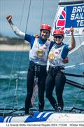 Great Britain's John Gimson and Anna Burnet finish 2nd in the 49er and 49erFX Europeans at La Grande Motte © YCGM / Didier Hillaire