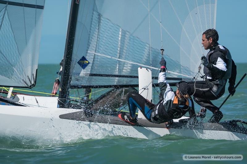 Racing on day 4 of the Nacra 17, 49er & 49erFX Worlds in Clearwater, Florida - photo © Laurens Morel / www.saltycolours.com