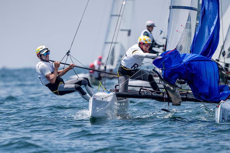 Jason Waterhouse and Lisa Darmanin - Ready Steady Tokyo, day 4 - photo © Jesus Renedo / Sailing Energy / World Sailing