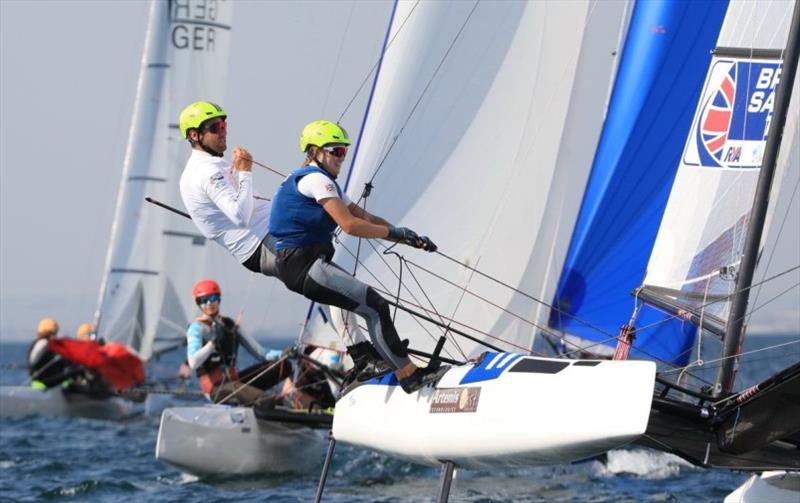 Gimson and Burnet (GBR) chased by the next generation - photo © Nikos Pantis