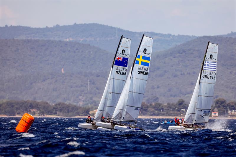 Micah Wilkinson and Erica Dawson (NZL) - NZL Sailing Team - Day 1 - 53rd Semaine Olympique Francais, Hyeres - April 2022 - photo © Sailing Energy / World Sailing