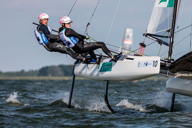 Jake Liddell and Lucy Copeland  - Hempel World Cup Series Allianz Regatta photo copyright Sailing Energy taken at  and featuring the Nacra 17 class