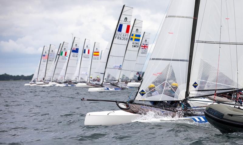 Nacra 17 - Day 3, 49er/49erFX and Nacra17 European Championships - Aarhus Denmark - July 2022 - photo © Peter Brogger