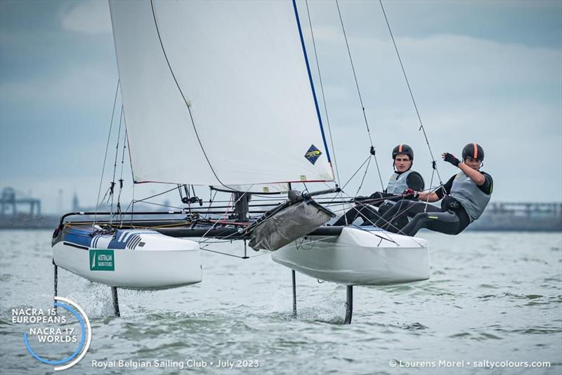 Archie Gargett and Sarah Hoffman - 2023 Nacra 17 Worlds - photo © Laurens Morel / www.saltycolours.com