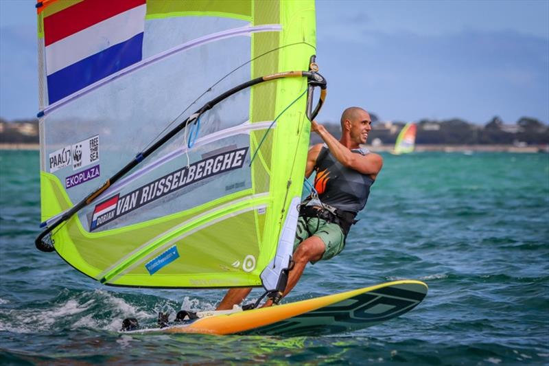 Dorian van Rijsselberghe at 2020 RS:X Windsurfing World Championships - photo © Ayolt Kloosterboer