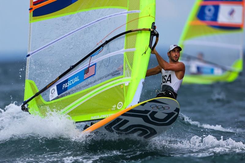Pedro Pascual (Miami, Fla.) - Tokyo 2020 Olympics, Day 5 photo copyright Sailing Energy / US Sailing taken at  and featuring the RS:X class