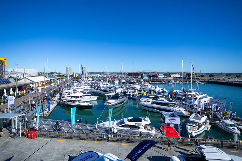 Part of the 1.3kms of floating exhibits at the 2025 Auckland Boat Show photo copyright Marcus Brummel Photography taken at Royal New Zealand Yacht Squadron and featuring the  class