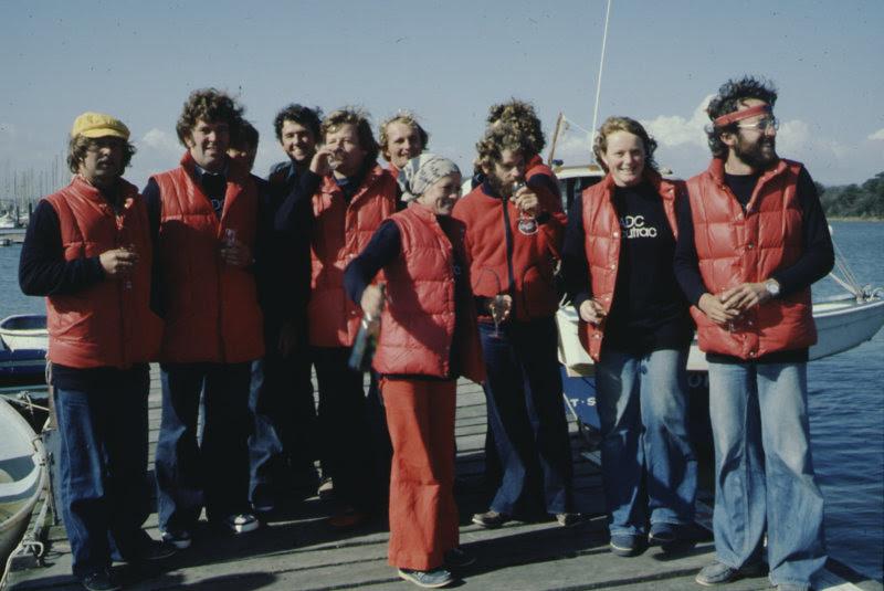 British skipper Clare Francis MBE and the crew of ADC Accutrac together in 1977 Whitbread. They're looking forward to meeting the crew of Translated 9 at the Whitbread Reunion on Sept 5th in the MDL Race village - photo © Dr Nick Milligan