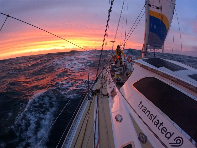Sunset - Translated 9 - Leg 2 Ocean Globe Race - December 4, 2023 photo copyright OGR2023/Translated 9 taken at Royal Cape Yacht Club and featuring the Ocean Globe Race class