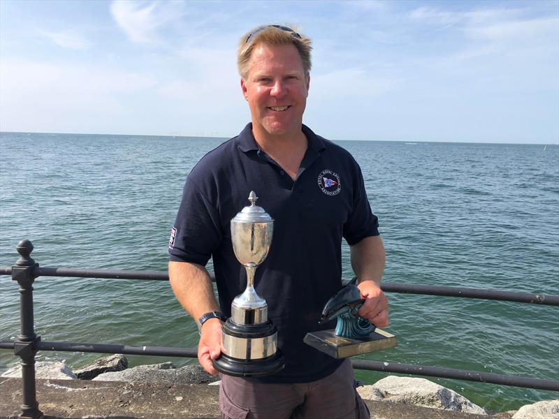 Russ Clark win the 2022 OK Nationals at Herne Bay photo copyright Jennie Clark taken at Herne Bay Sailing Club and featuring the OK class