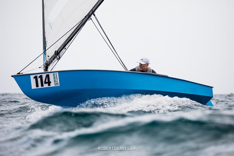 OK Dinghy Worlds Day 3 - Sönke Behrens, GER - photo © Robert Deaves / www.robertdeaves.uk