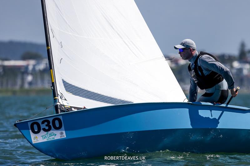 Andy Davis, GBR - 2024 Tan Lines OK Dinghy World Championship, RQYS, Brisbane - photo © Robert Deaves