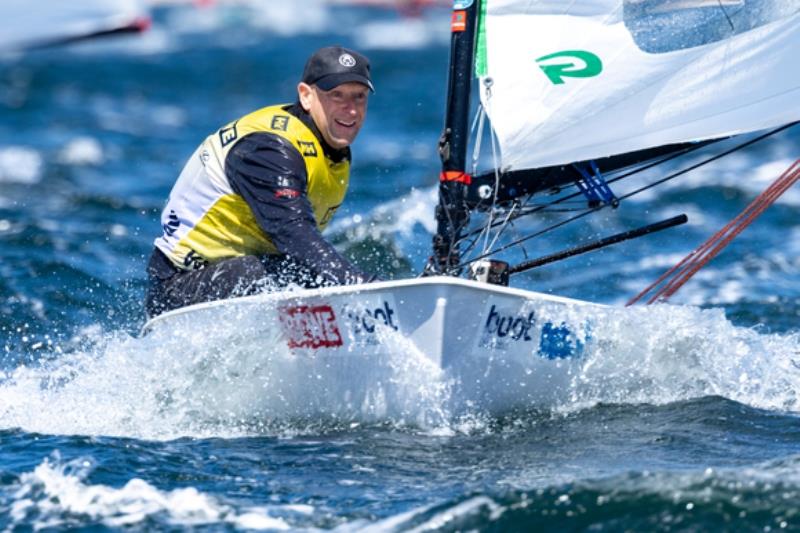 Niklas Edler from Sweden fended off all attacks and secured the Kieler Woche victory in the OK dinghy - photo © Christian Beeck / Kieler Woche