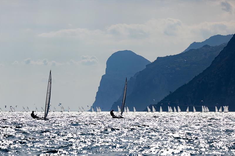 OK Dinghy Worlds at Lake Garda Day 1 - photo © Robert Deaves / www.robertdeaves.uk