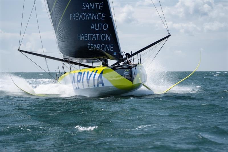 Charlie Dalin's Apivia photo copyright Maxime Horlaville / Disobey / Apivia taken at  and featuring the IMOCA class