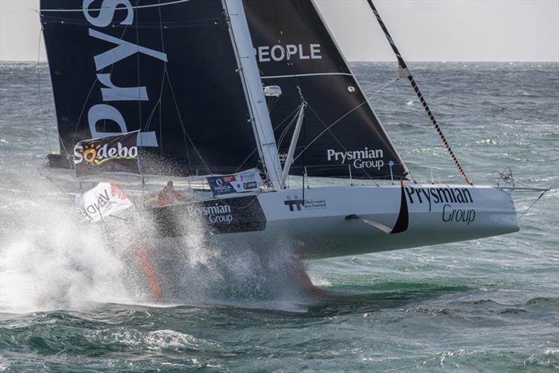 Giancarlo Pedote, skipper Prysmian Group - Vendée Globe photo copyright Jean-Marie Liot taken at  and featuring the IMOCA class