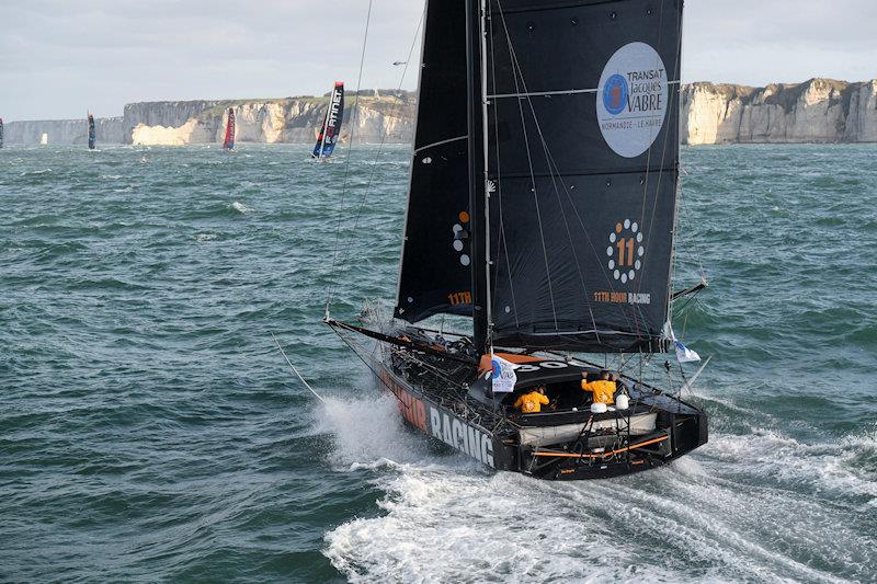 11th Hour Racing Team's two race boats set off on the Transat Jacques Vabre - photo © Vincent Curutchet / Alea / 11th Hour Racing