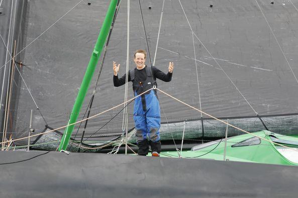 Conrad Colman (NZL) aboard his IMOCA60 at the start of the Vendee Globe Arctique Race - June 2022 - photo © Vendee Arctique