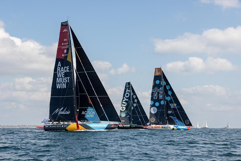 14 Sept 2022, IMOCA fleet racing at the Defi Azimut in Lorient, France photo copyright Alexander Champy-McLean / The Ocean Race taken at  and featuring the IMOCA class