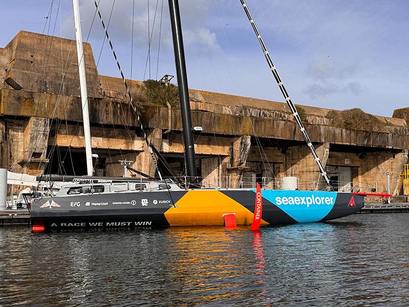Malizia - Seaexplorer is back in the water with a new set of foils and ready for the 2024 solo racing season photo copyright Marie Lefloch / Team Malizia taken at  and featuring the IMOCA class
