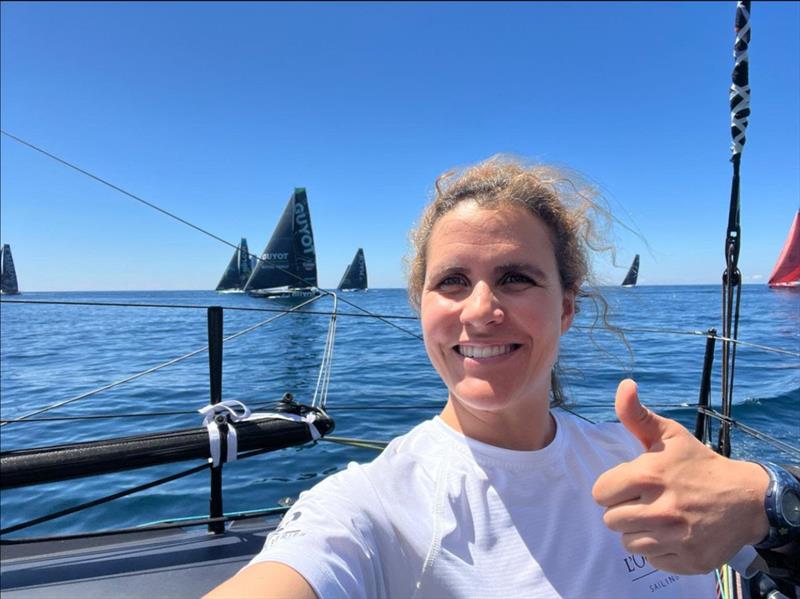 France's Clarisse Crémer on L'Occitane en Provence - New York Vendée-Les Sables d'Olonne race photo copyright Clarisse Crémer / L'Occitane en Provence taken at  and featuring the IMOCA class