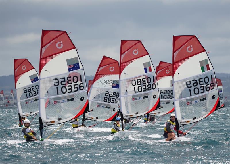 From the Slalom course - Day 4 - 2019 O'Pen BIC Worlds, Manly Sailing Club photo copyright Denis Garner taken at Manly Sailing Club and featuring the  class